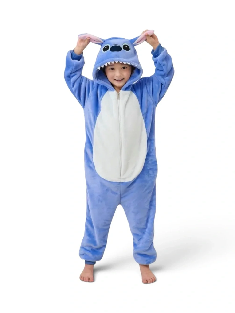 NWT Stitch Plush Hooded Plush Fleece Onesie Pajamas Unisex Kids  🛍️ 2/$10•3/$12
